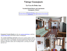 Tablet Screenshot of guanajuatovacationrentals.com